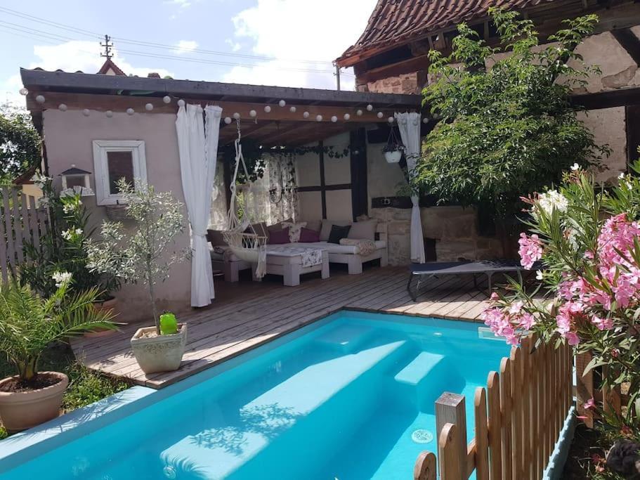 Romantisches Rosencottage Hofheim in Unterfranken Extérieur photo